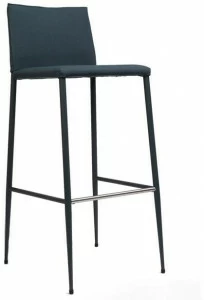 ONDARRETA Барный стул высокий тканевый со спинкой Moka