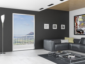 Боковая рулонная москитная сетка