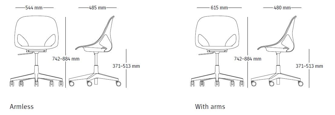 Эргономичный операционный офисный стул Herman Miller ZEPH ARCH-00111265 - Вид №6