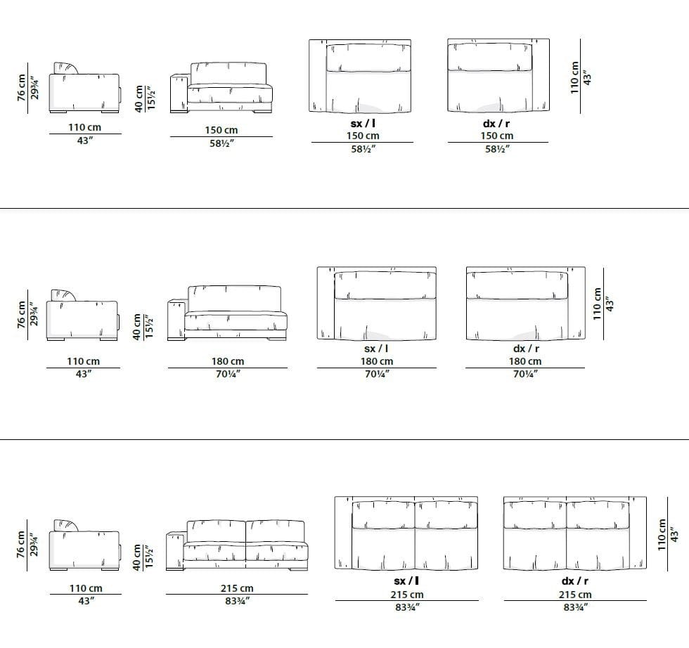 Кожаный диван Baxter BUDAPEST SOFT ARCH-00075536 - Вид №12