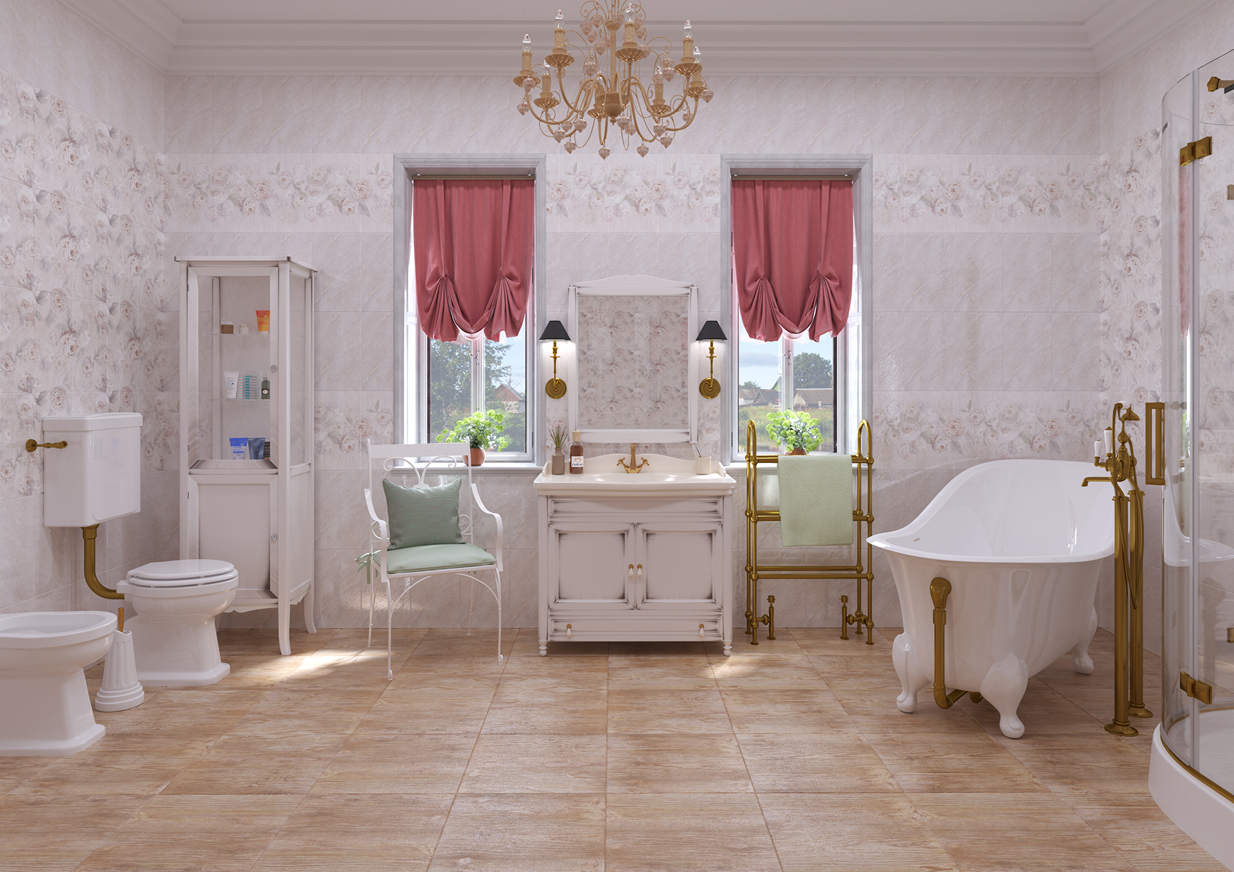 Керамическая плитка PEONIA 126871 25х40 см PiezaROSA  - Вид №1