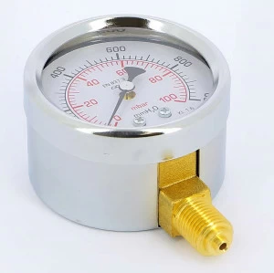 Манометр для газа радиальный 1/4" 64 мм EMMETI 100 мбар