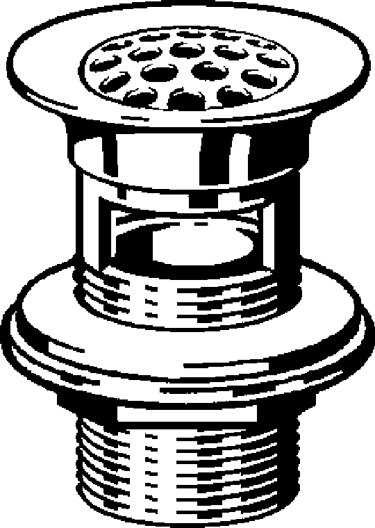 Канализационная арматура  Сифоны для умывальников и биде  Сифоны и выпуски для умывальников  Универсальные и донные клапаны VIEGA 116 637 Модель 5226.1 Santreyd  - Вид №1