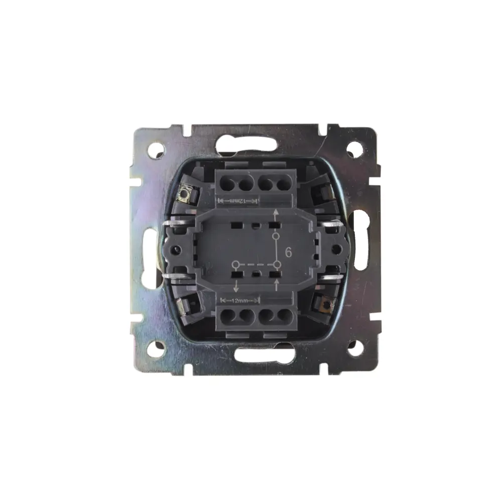 WERKEL Проходной выключатель с одной клавишей в глянцевом никеле 83738803 Встраиваемые механизмы STLM-0044164 - Вид №2