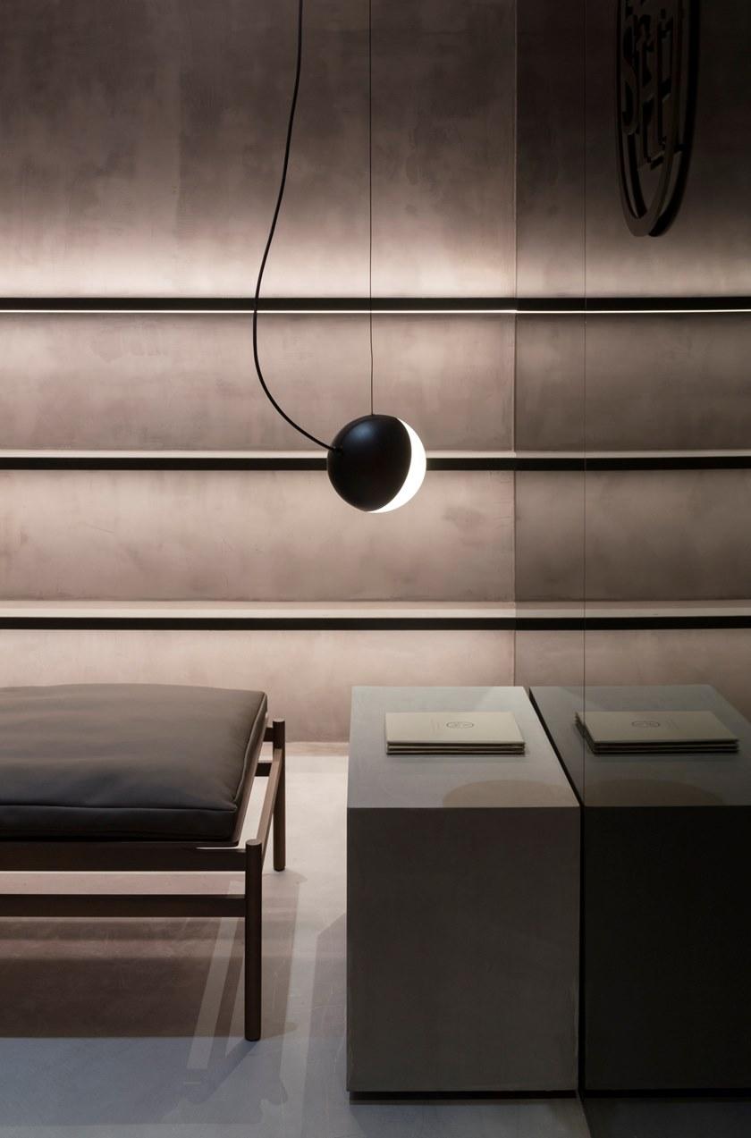 Milan Iluminacion Подвесной светильник из стали с прямым светом в современном стиле Half sun-id-1432559 - Вид №9