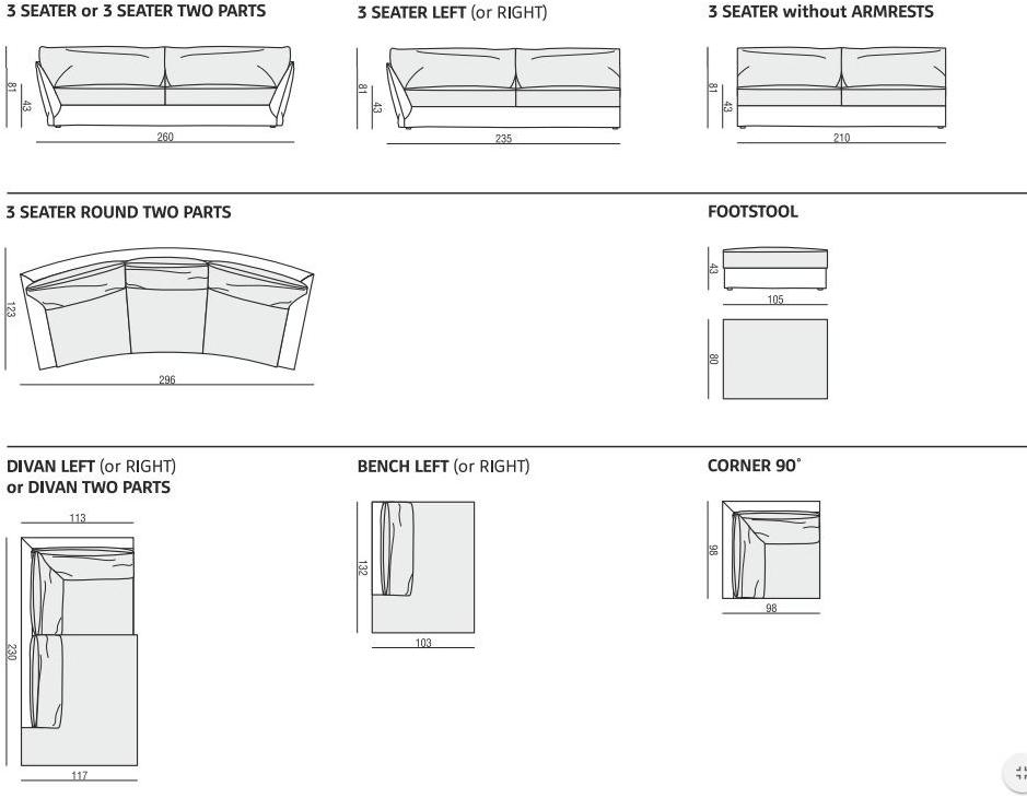 Sits Угловой диван из ткани с шезлонгом sun-id-1484513 - Вид №5