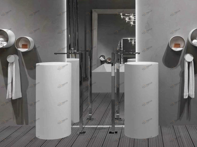 RIFRA Отдельно стоящее ротондо Lavabo с твердой поверхностью sun-id-1355285