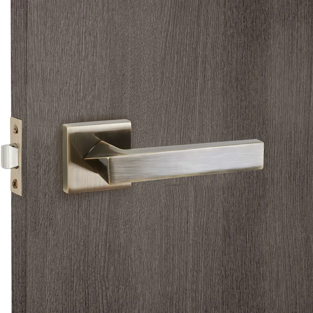 Дверные ручки 136 Q комплект цвет бронза 85221040 STLM-2178003 Santreyd  - Вид №6
