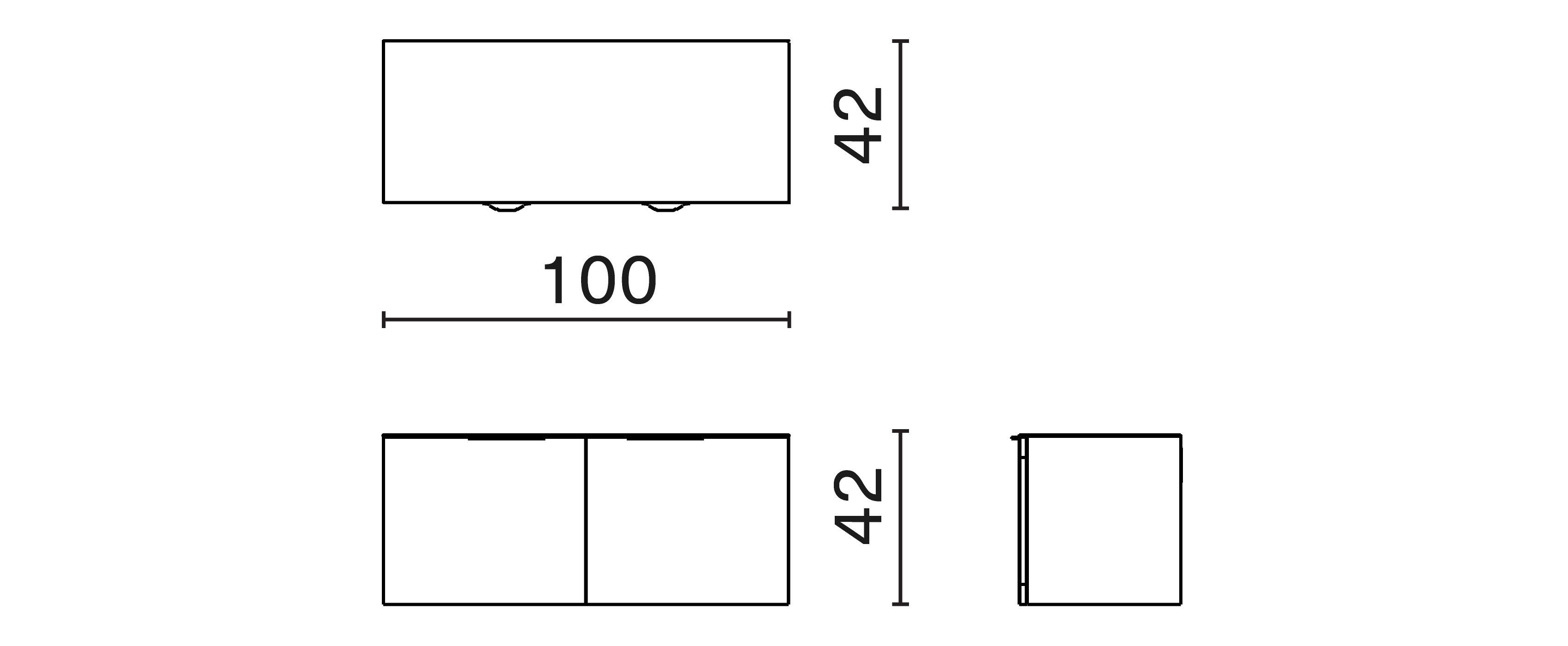 Подвесной шкаф из дуба с распашными дверями District Eight Drift ARCH-00068775 - Вид №4