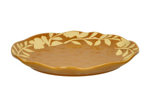 Фарфоровая круглая десертная тарелка