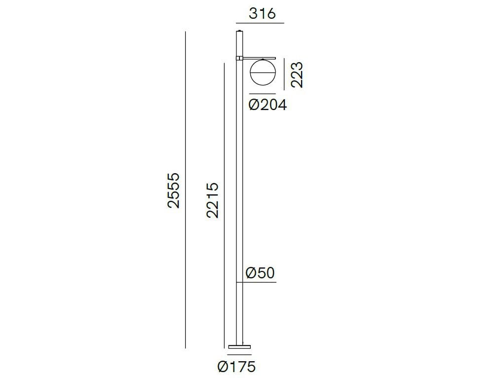 Светодиодный уличный фонарь для сада Il Fanale сфера ARCH-00118018 - Вид №4