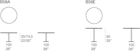 Круглый журнальный столик с регулируемой высотой Paola Lenti ARCH-00009247 - Вид №3