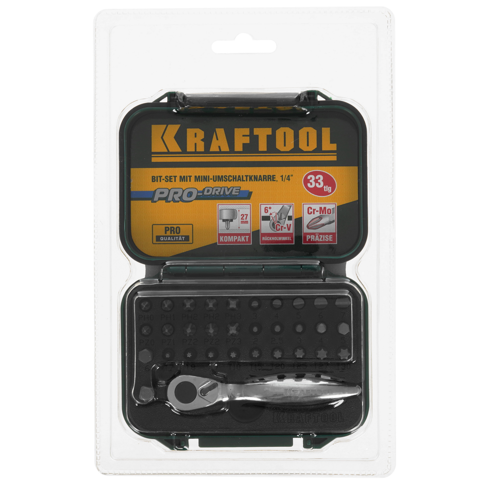 Набор бит KRAFTOOL 26157-H33 9109007 STDN-0097070