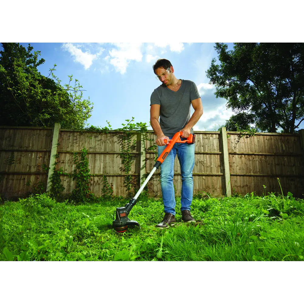 Триммер аккумуляторный Black&Decker ST182320 18 В 1x2 Ач АКБ и ЗУ входит в комплект BLACK + DECKER STLM-2068489 - Вид №9