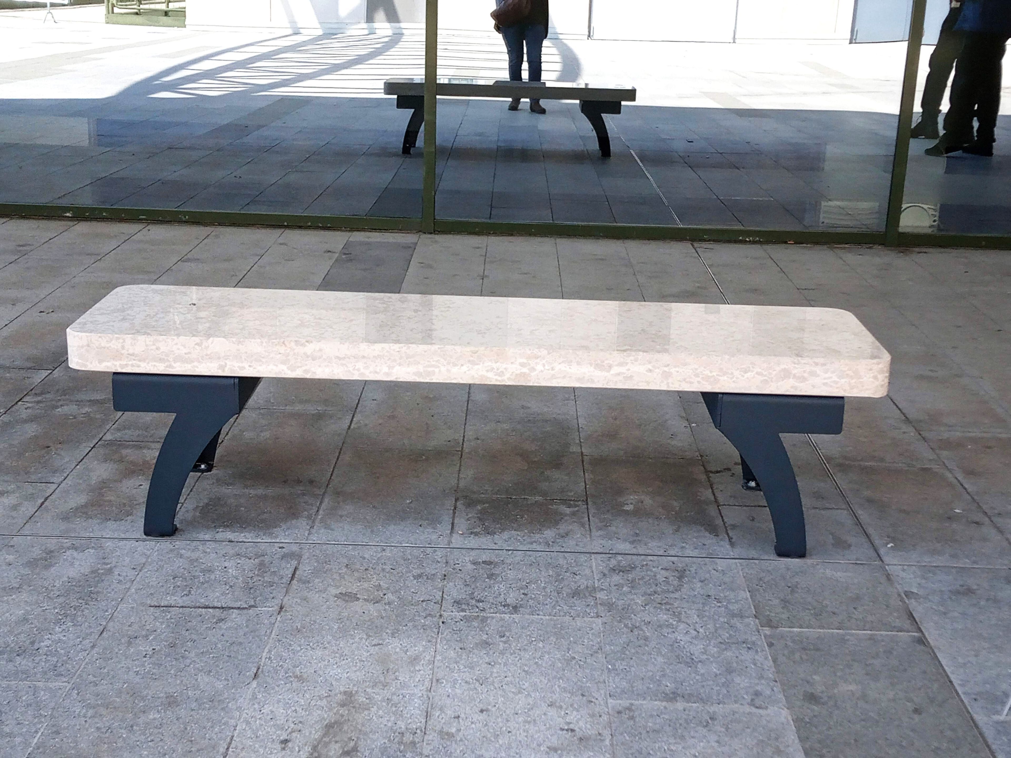 Бетонная скамья без спинки Studio Città LIGHT STONE ARCH-00075825