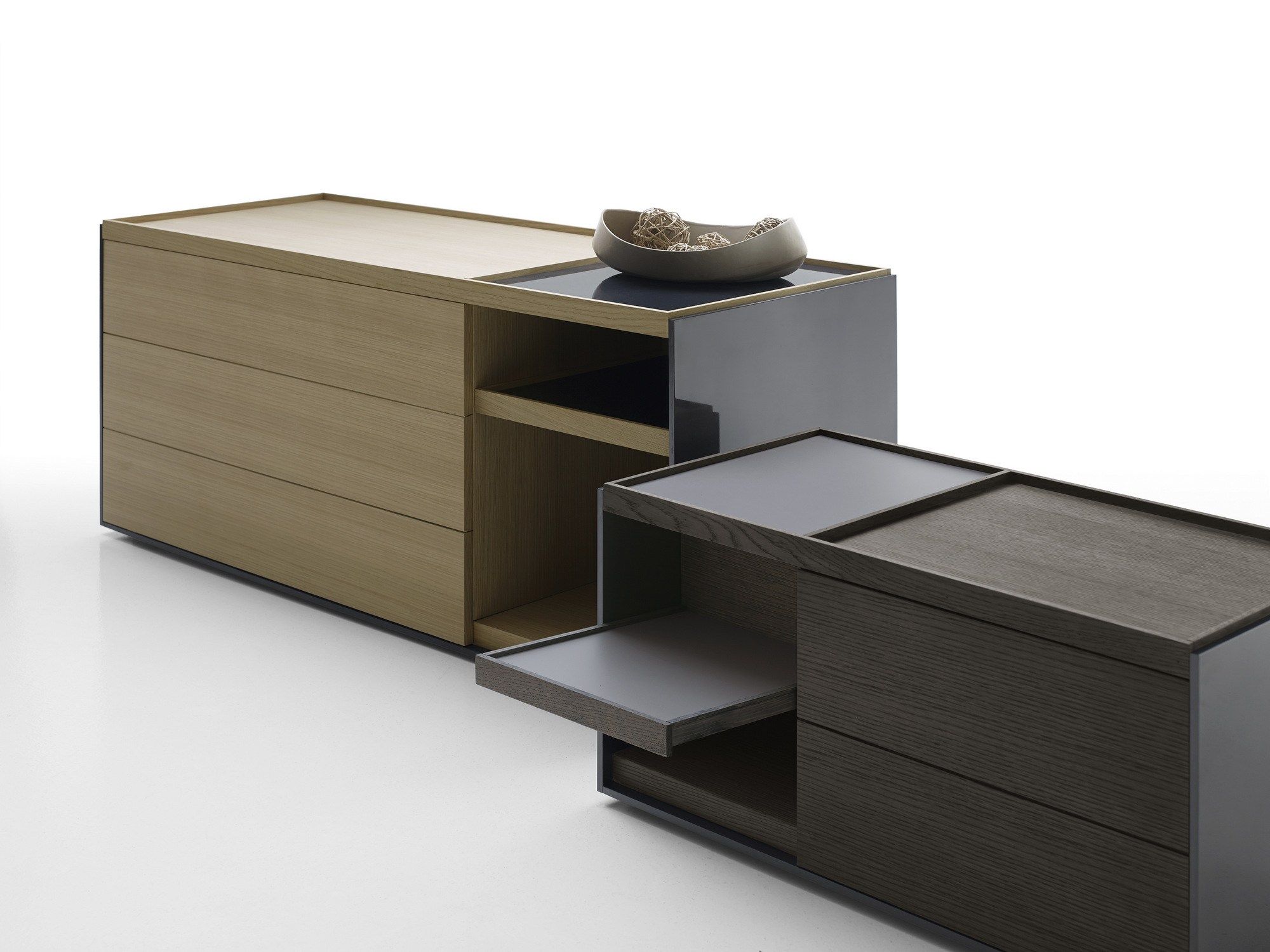 Деревянный прямоугольный низкий журнальный столик B&B Italia ARCH-00139830 - Вид №1