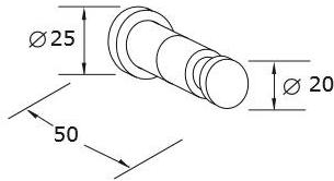 MINA Крючок для полотенца из нержавеющей стали Emme 1420 - Вид №1