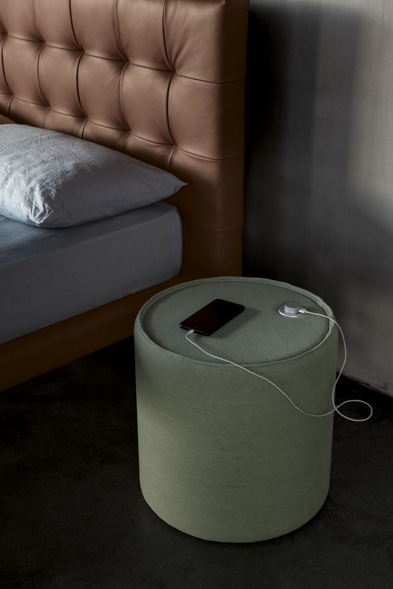 Двуспальная кровать для хранения с капитонным изголовьем Bolzan Freedom ARCH-00014032 - Вид №2