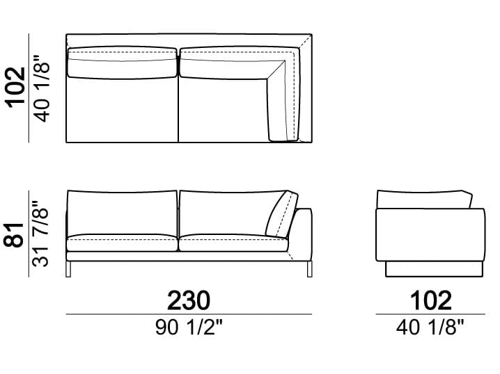 Секционный кожаный диван Arketipo EGO ARCH-00053712 - Вид №19