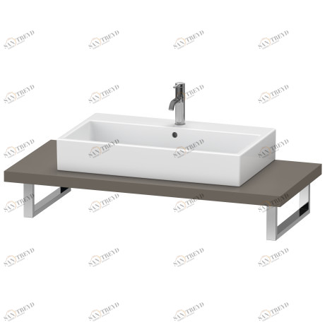 XL102C09090 X-Large Консоль для накладных раковин и встраиваемых умывальников Фланелево-серый шелковисто-матовый лак Duravit