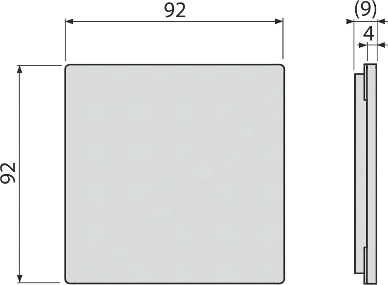 Решетка для cливных трапов из нержавеющей стали 92×92 мм, нержавеющая сталь ALCAPLAST MPV013 - Вид №1