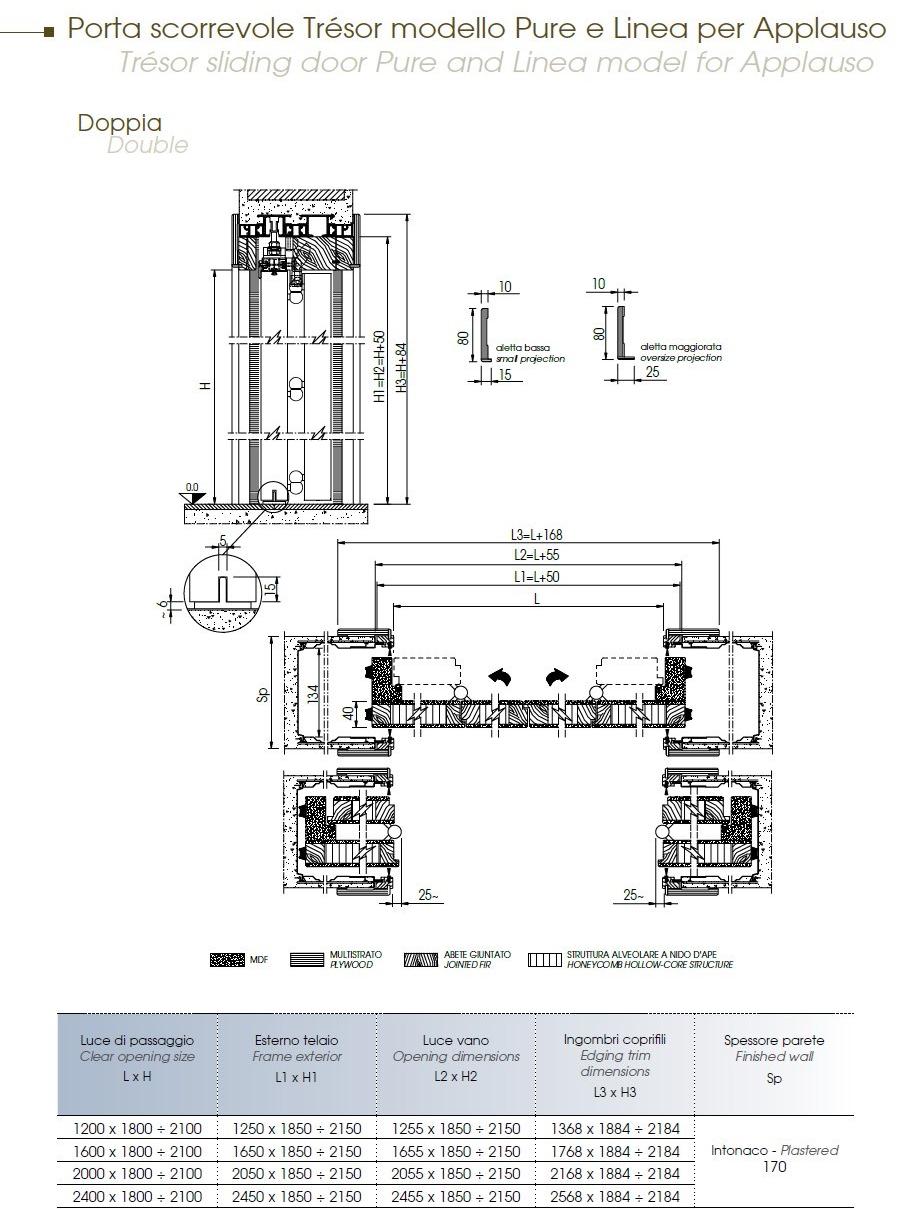 Scrigno Лакированная раздвижная дверь без косяков и наличников Trésor Tresor sun-id-1466663 - Вид №11