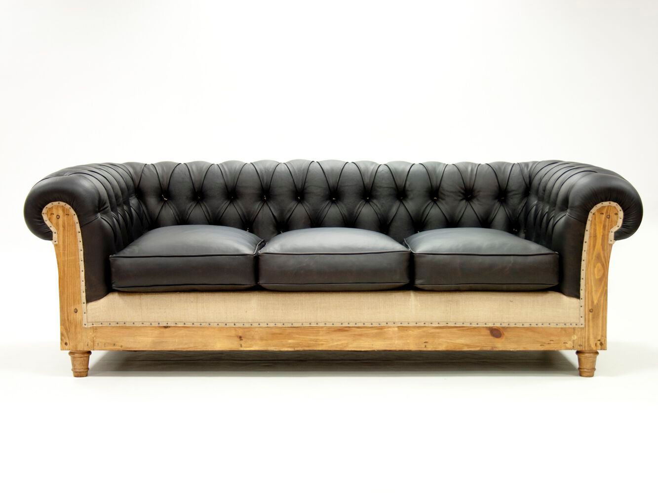 3-местный кожаный капитонный диван CREARTE COLLECTIONS Chesterfield Loor Essence ARCH-00061646 - Вид №17