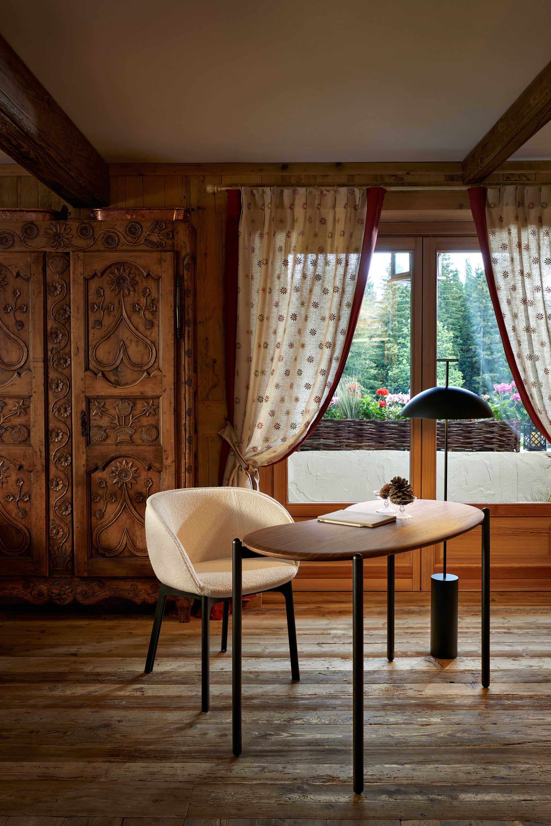 Стальной и деревянный письменный стол Kartell LUNAT ARCH-00058580 - Вид №4