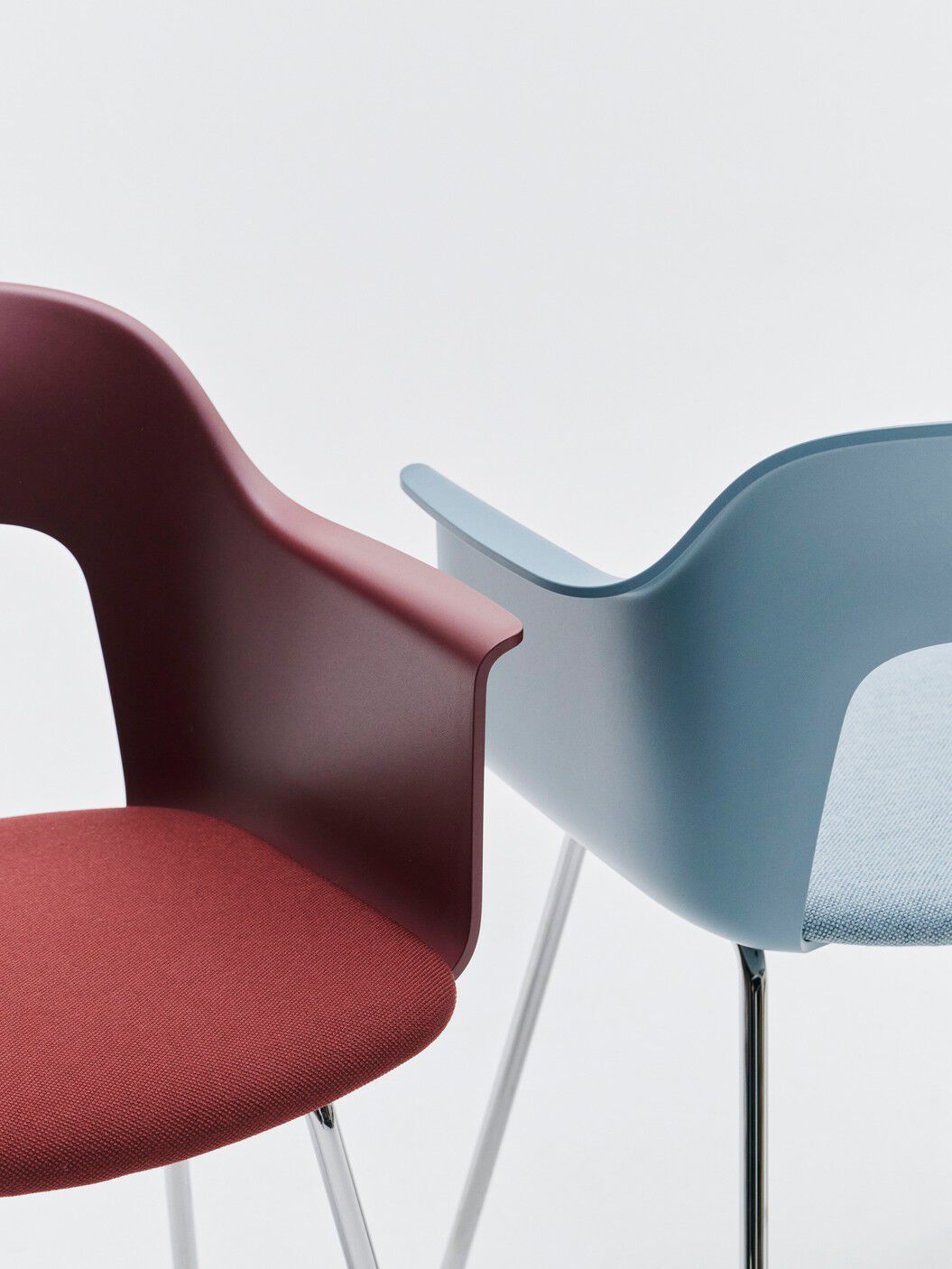 Стул из полипропилена с мягким сиденьем с подлокотниками Hay макет ARCH-00119434 - Вид №23
