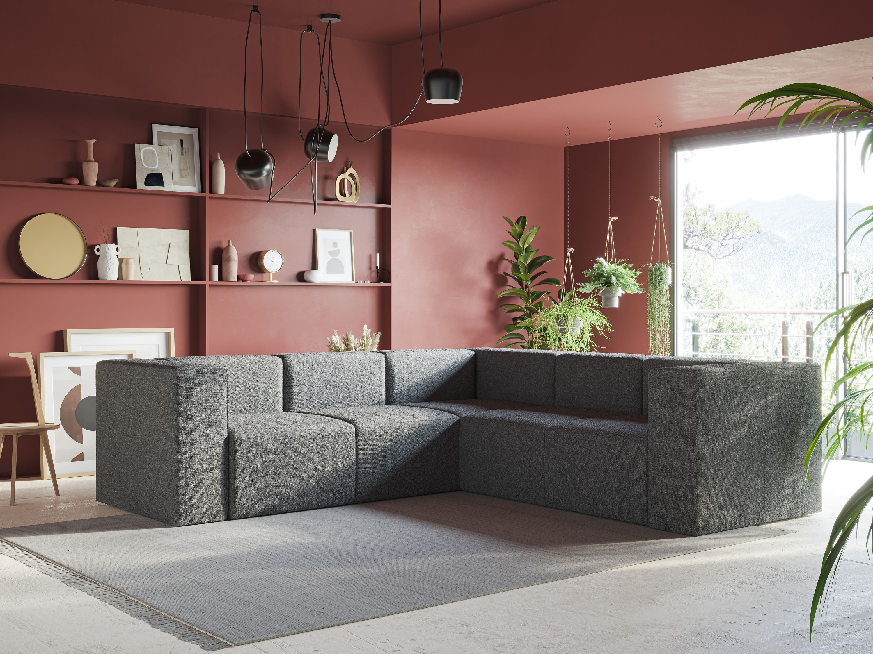 Угловой диван из ткани Divani.Store Нептун ARCH-00107800 - Вид №38