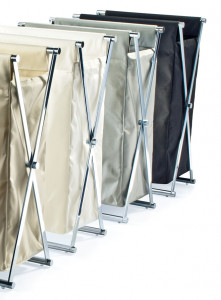 Корзины для белья CROSS WB DECOR WALTHER Хром / Черный 507760