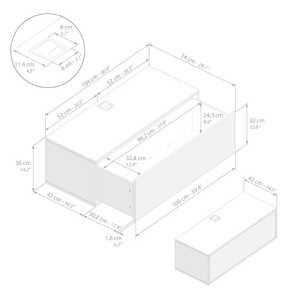 Модульная оборудованная стена установленная стеной в меламинированном Mobili Fiver IACOPO ARCH-00070420 - Вид №92