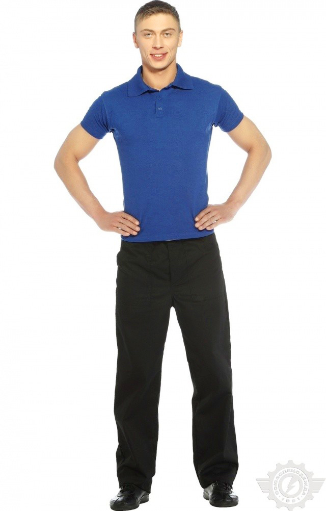4958033 Тенниска-поло василек  Одежда для салонов красоты  размер 4XL (58) Спецодежда  - Вид №8