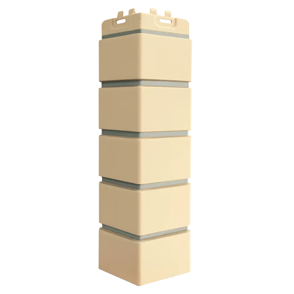 Угол Grand Line Design Клинкерный кирпич цвет бежевый со швом RAL7006 STLM-2125340