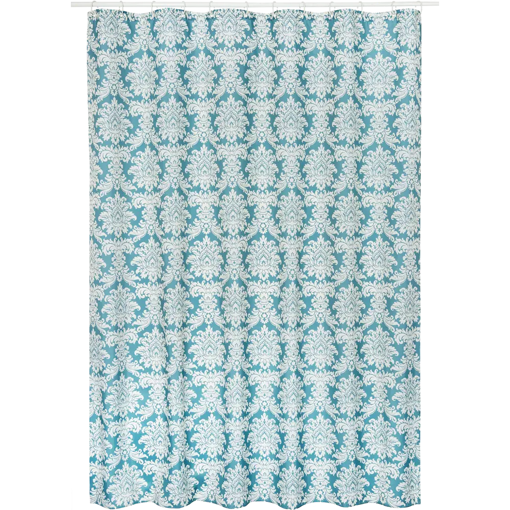 Штора для ванны Ardea SWC-90 с кольцами 180х200 см, полиэстер, цвет белый/серый SWENSA STLM-2041551 - Вид №1