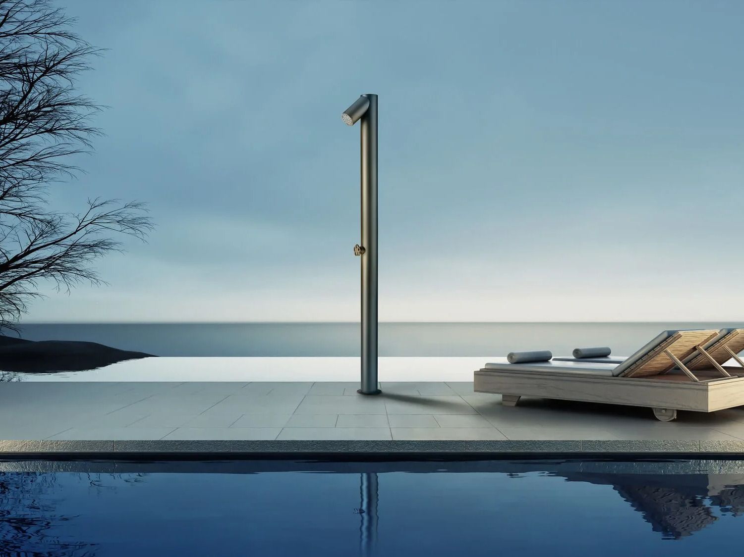 Солнечный душ из нержавеющей стали Ama Luxury Shower SOLARE CHARBON ARCH-00039463 - Вид №1