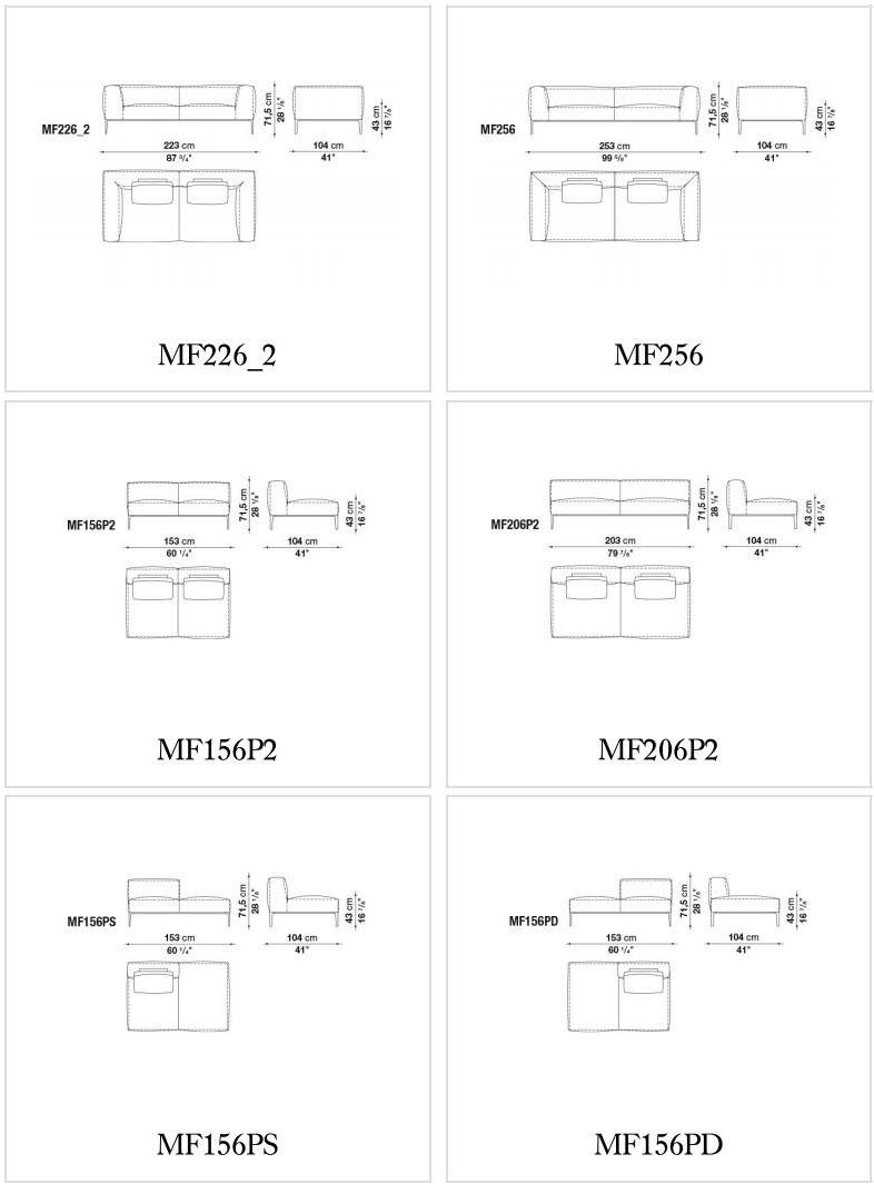 B&B Italia Модульный угловой диван из ткани Michel sun-id-1373476 - Вид №12