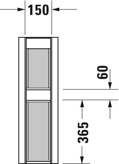 0858270000 Пьедестал для раковины овальная Duravit Happy D.2 - Вид №3