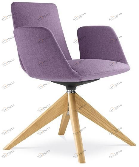 LD Seating Вращающийся стул для конференций на козелке из ткани Harmony modern 870-fw-v