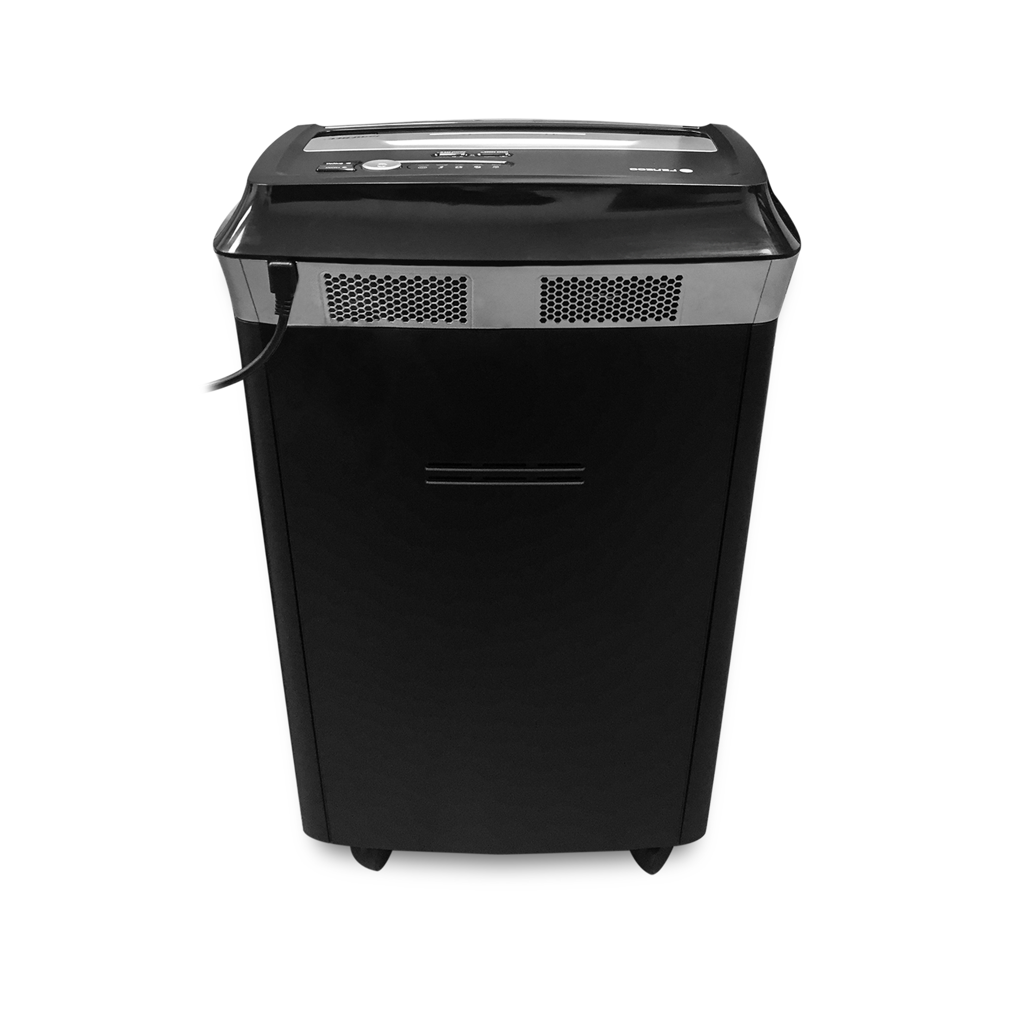 УМ35-4 Уничтожитель документов , din p-4 (4 ур-нь секр.), фрагмент 3,9х30мм, 23-26 лист (70г/м2), cd/пл.карты/скрепки/скобы, 35 литров Гелеос Santreyd  - Вид №1