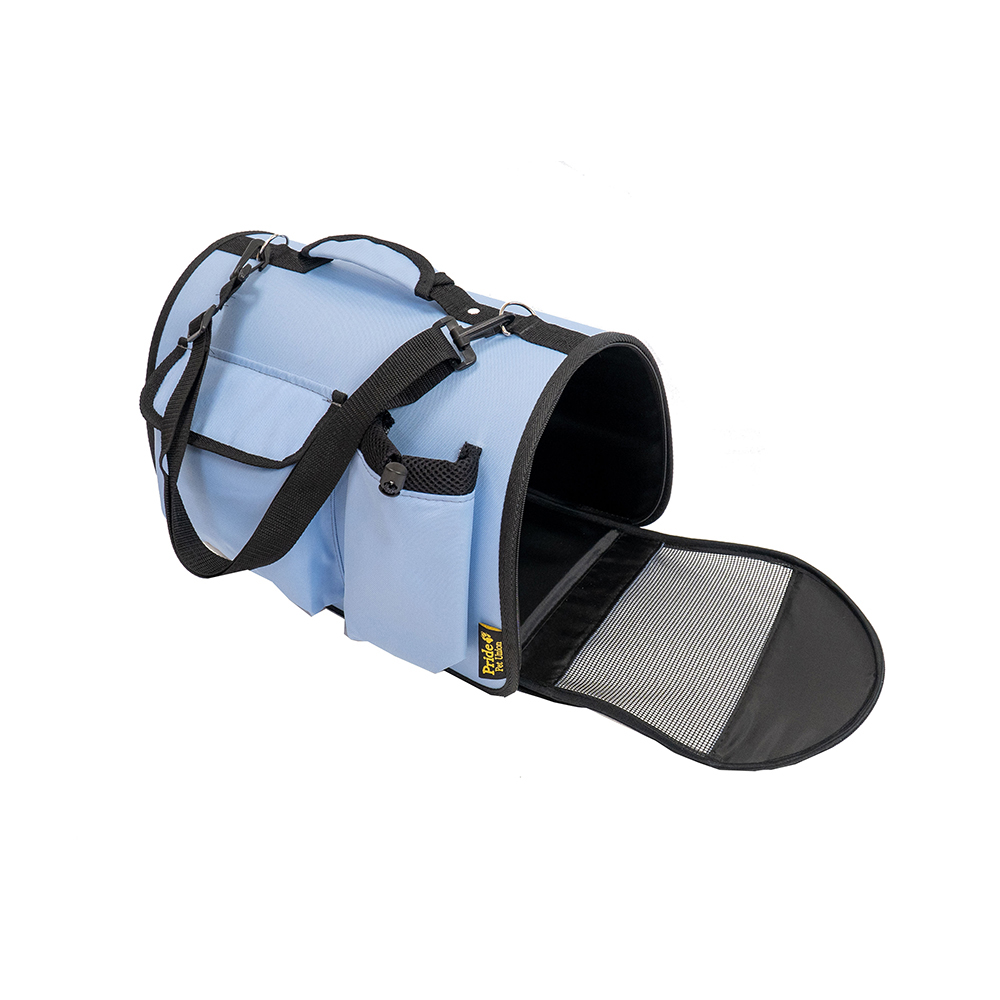 ПР0057525 Переноска для животных Вояж, голубая 40x27x26см Pride 
