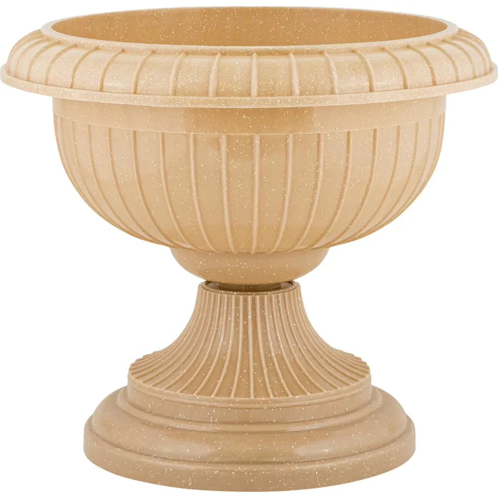 INGREEN Вазон на ножке для цветов и растений песчаный кварц 89359541 STONE STLM-0956045