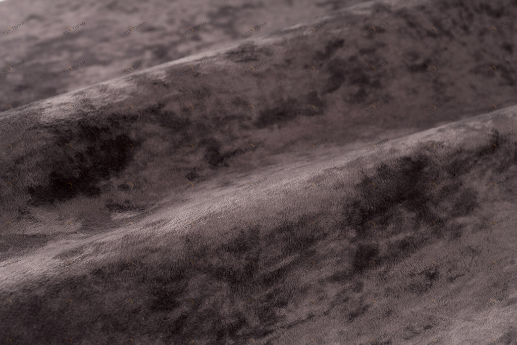 COLORISTICA Ткань мебельная  Микровелюр  NEWCrush Коричневый Crush col.09