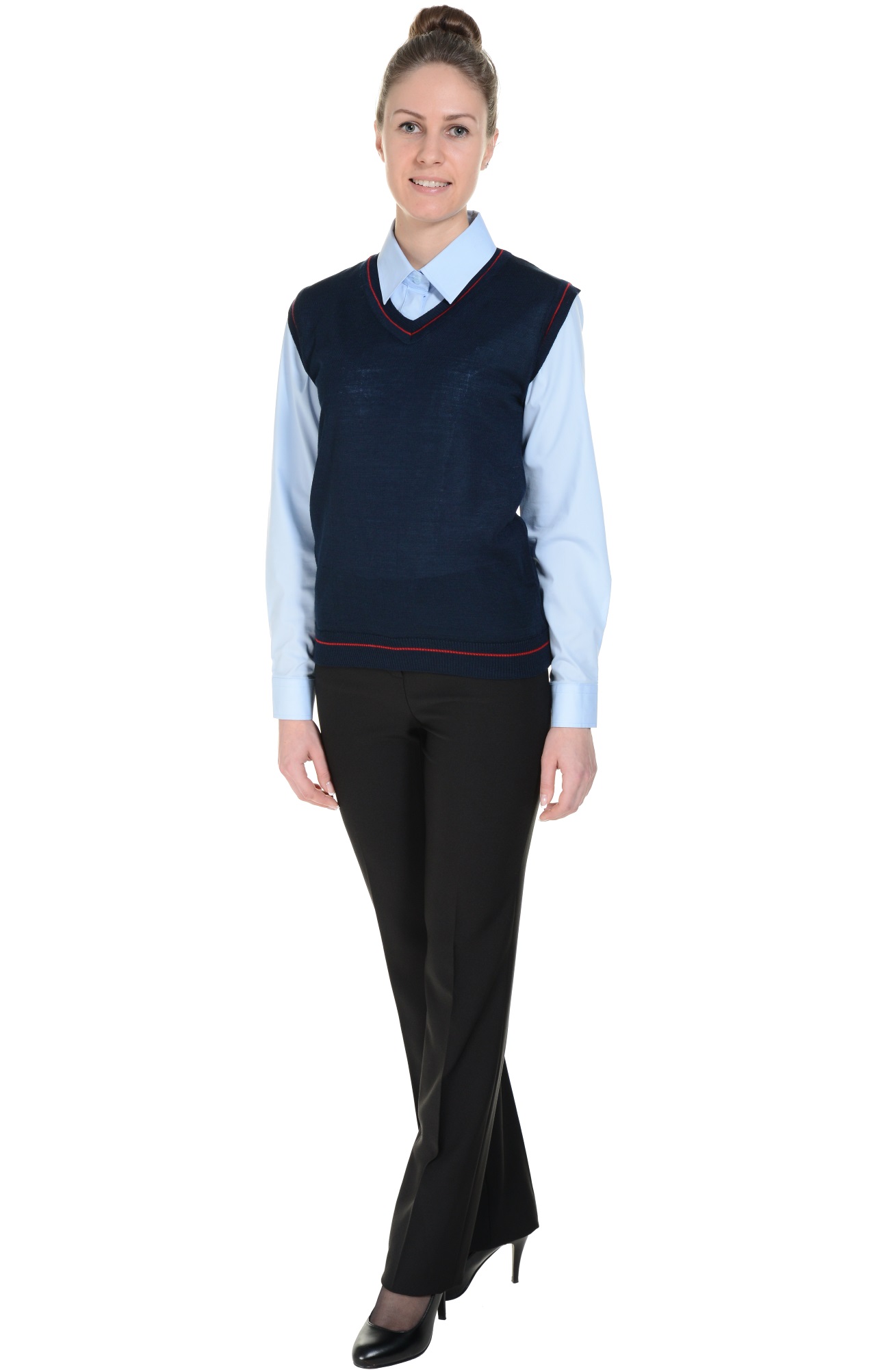 5042992 Жилет трикотажный женский в ассортименте  Одежда для официантов  размер 52-54 Спецодежда  - Вид №1