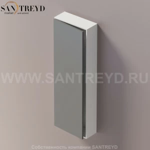 LIFT Модульный шкаф 120 см с левой дверью на доводчиках. Модули могут располагаться горизонтально и вертикально. Отделка: белая краска и темно-серая краска. AMOB054LGLZSX