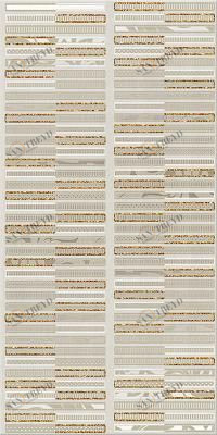 AURA MARFIL GEOMETRIA Декор 31,5*63 (6 шт) Azori 586552002