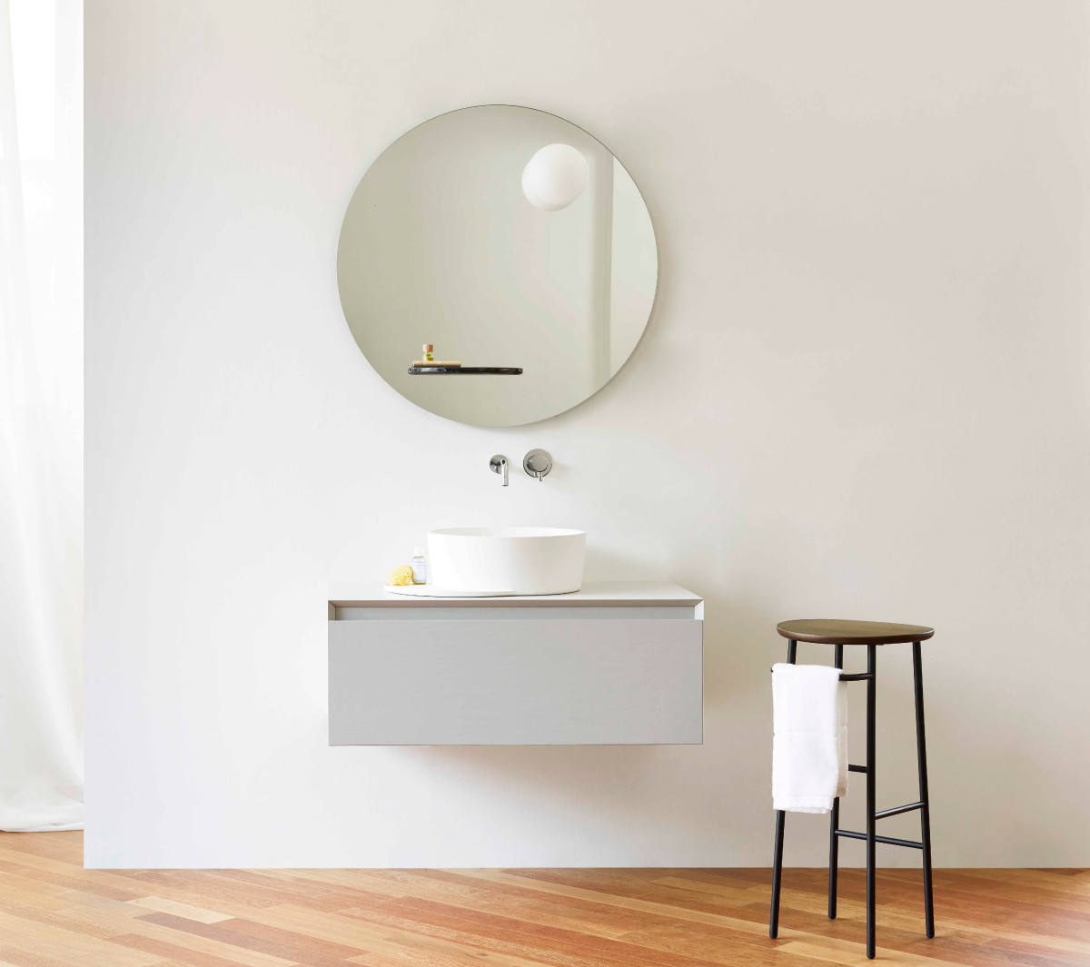 Ex.T Float Настенное зеркало с полкой и светильником EXSPFLOATCAR  - Вид №7