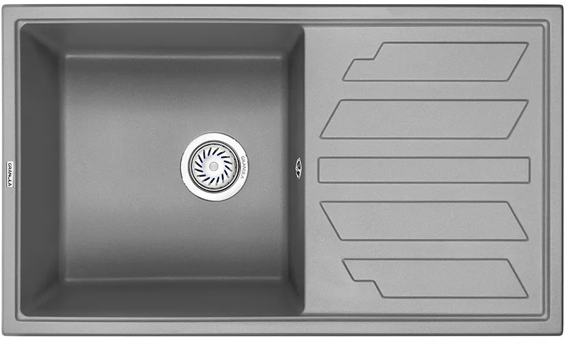 8002, АЛЮМИНИУМ, кухонная мойка, кварц