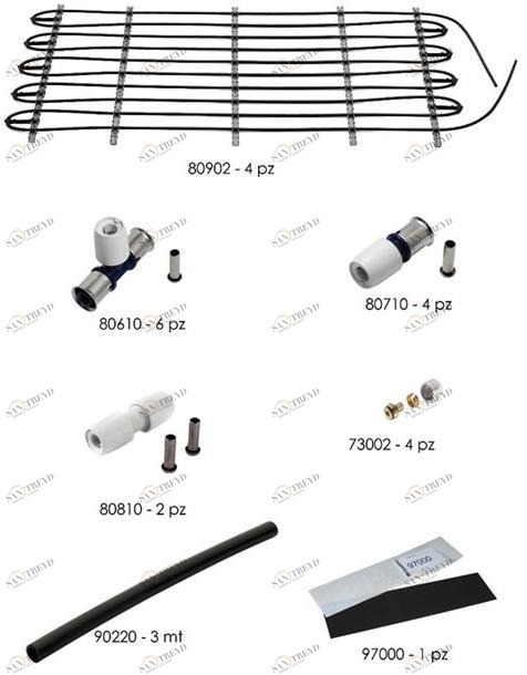 WAVIN ITALIA Настенная излучающая панель Parete radiante e soffitto radiante 80 910 
