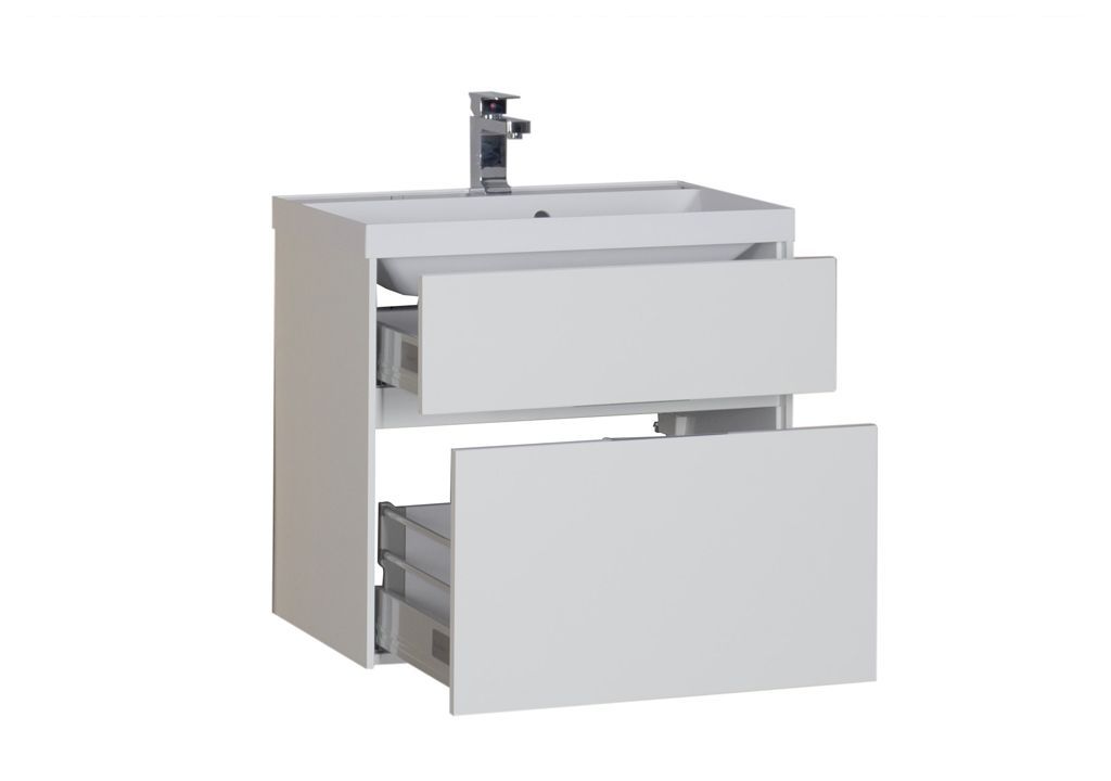 Тумба с раковиной Aquanet Латина 70 белый (2 ящика) 0018003200179394 - Вид №2